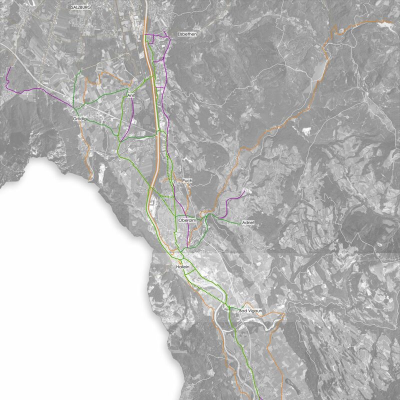 Radroutenkonzept Salzachtal/Tennengau